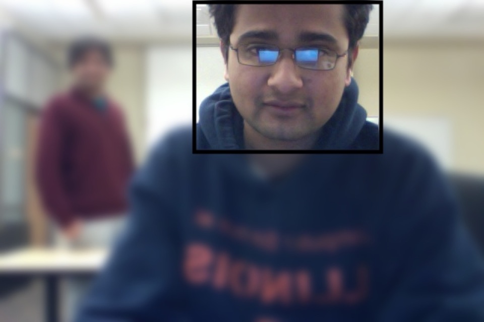Objects separated using Kinect depth